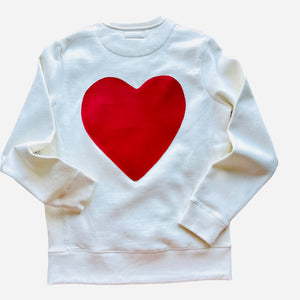 LOVE Sweatshirt - White / Red Logo