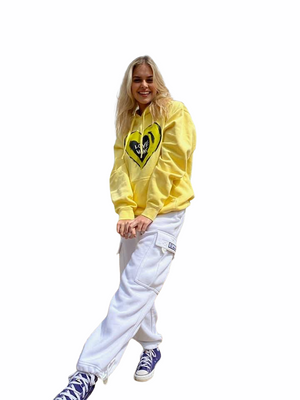 LOVE WINS Unisex Yellow Hoodie