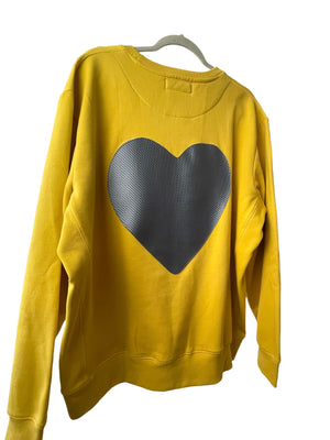 LOVE Sweatshirt Yellow and Gray