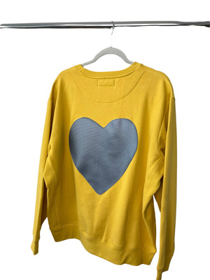 LOVE Sweatshirt Yellow and Gray