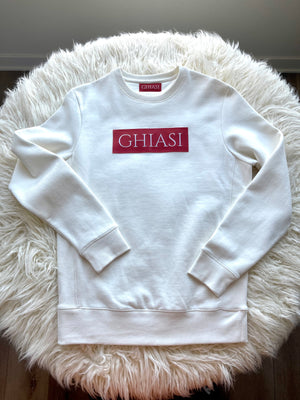 LOVE Sweatshirt - White / Red Logo